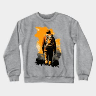 Time for adventure - I'd rather be hiking in the wilderness - Man Crewneck Sweatshirt